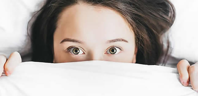 image of an unwell person using self-care